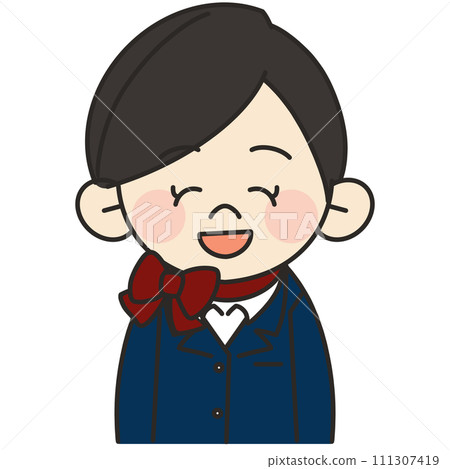 空服員微笑著面向前方的插圖 空服員微笑著面向前方的插圖 111307419