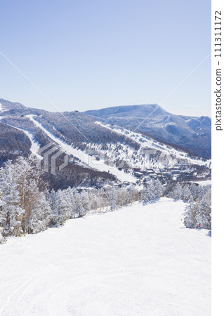 Sunny weather at Shiga Kogen Yakebiyama Ski Resort Sunny weather at Shiga Kogen Yakebiyama Ski Resort 111311172