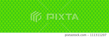 Dragon scale seamless pattern. Green Seamless texture background Dragon scale seamless pattern. Green Seamless texture background 111311207