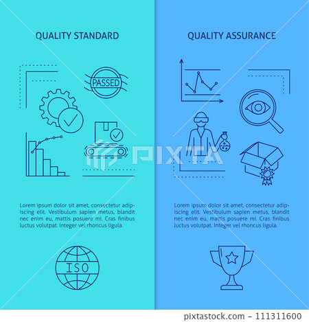 Quality standard and control banner template 111311600