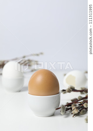 Spring holiday - Easter, concept of Easter with willow Spring holiday - Easter, concept of Easter with willow 111311995