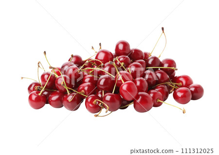 PNG,ripe cherry fruits, isolated on white background 111312025