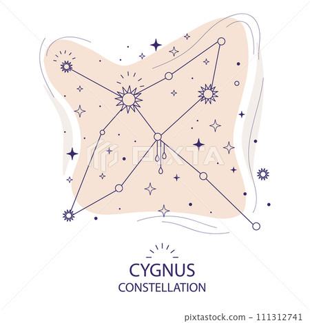 Star constellation Sugnus vector illustration Star constellation Sugnus vector illustration 111312741