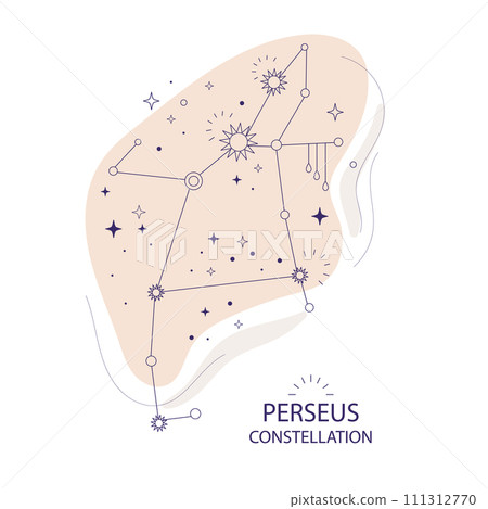 Star constellation Perseus vector illustration Star constellation Perseus vector illustration 111312770