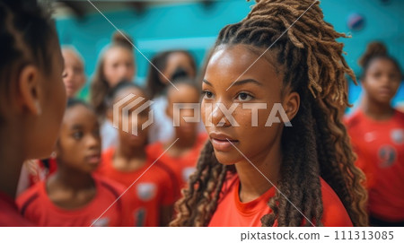 Confident Young Sports Team Leader 111313085