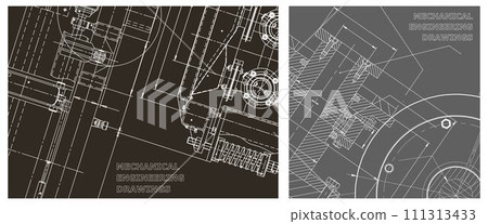 Engineering illustration set. Cover, flyer, banner, background 111313433