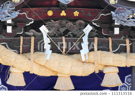 櫛田神社的注連繩 櫛田神社的注連繩 111313516