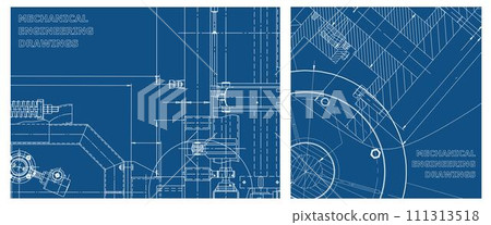Engineering illustration set. Cover, flyer, banner, background Engineering illustration set. Cover, flyer, banner, background 111313518