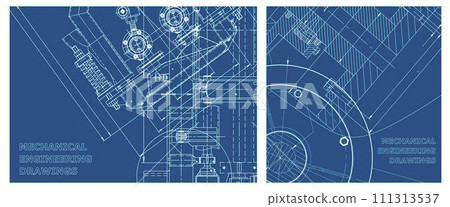 Engineering illustration set. Cover, flyer, banner, background Engineering illustration set. Cover, flyer, banner, background 111313537