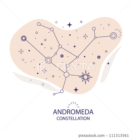 Star constellation Andromeda vector illustration Star constellation Andromeda vector illustration 111313561