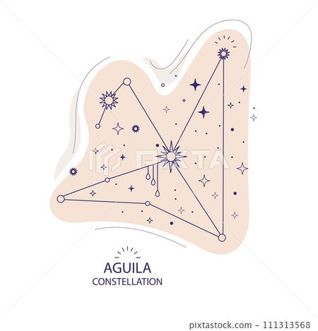 Star constellation Aguila vector illustration Star constellation Aguila vector illustration 111313568