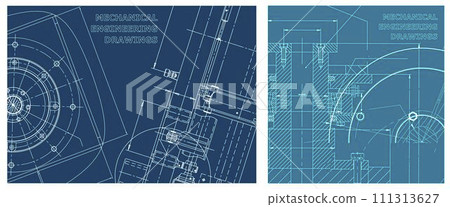 Engineering illustration set. Cover, flyer, banner, background Engineering illustration set. Cover, flyer, banner, background 111313627