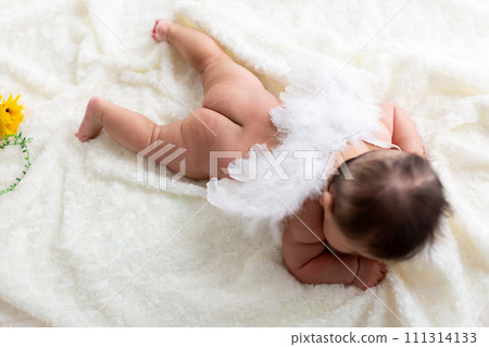 Close-up of a 4 month old infant Newborn photo Close-up of a 4 month old infant Newborn photo 111314133