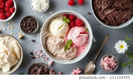 Assorted Ice Cream Selection Assorted Ice Cream Selection 111314745