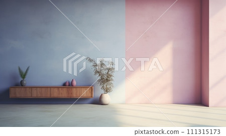 Sleek Interior with Pink Accent Wall 111315173