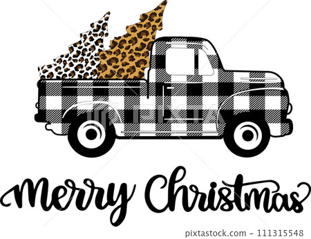 Merry Christmas Truck, Santa, Christmas Holiday, Vector Illustration File Merry Christmas Truck, Santa, Christmas Holiday, Vector Illustration File 111315548