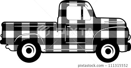 Merry Christmas Truck, Santa, Christmas Holiday, Vector Illustration File 111315552