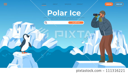 Glaciers vector illustration. Glacial ecosystems adapt to challenges frozen wilderness Natures wintry embrace blankets mountains in layer pristine snow Icebergs, like frozen sculptures, navigate polar Glaciers vector illustration. Glacial ecosystems adapt to challenges frozen wilderness Natures wintry embrace blankets mountains in layer pristine snow Icebergs, like frozen sculptures, navigate polar 111316221