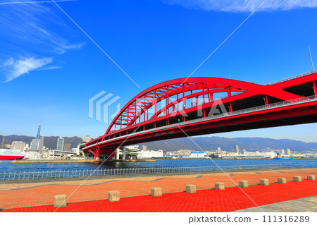[Hyogo Prefecture] Kobe Ohashi Bridge on a clear day 111316289