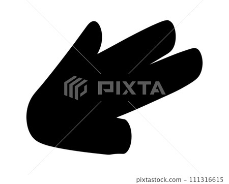 Doodle shapes. Arrows sketch elements. Vector cartoon arrow. Hand drawn icon. 111316615