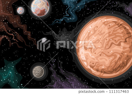 Vector Fantasy Space Chart 111317463