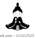Cute simple Hinamatsuri set｜Monochrome｜Odaira-sama 111317525