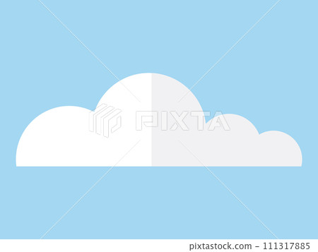 Cloud vector illustration. Natural cloudscape formations paint sky in mesmerizing display nature Cloudy weather brings sense mystery, with misty vapors dancing in air 111317885