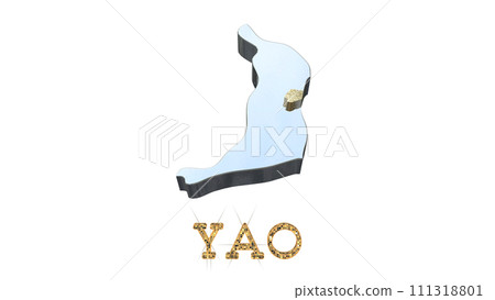 [Alpha頻道]大阪府3D透視投影突顯八尾市的地形 111318801