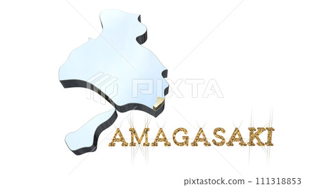 [阿爾法頻道]兵庫縣3D透視投影突顯尼崎地形 111318853