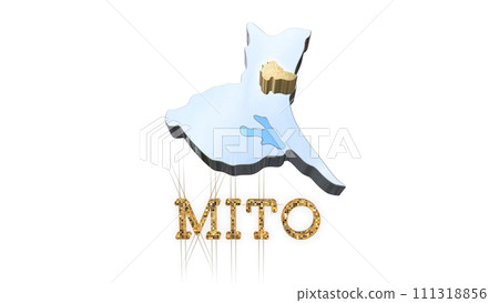 [Alpha頻道] 茨城縣3D透視投影突顯水戶地形 111318856