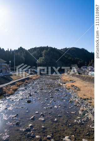The view from the bridge of the Toyokawa River flowing through Shitara (Aichi Prefecture) The view from the bridge of the Toyokawa River flowing through Shitara (Aichi Prefecture) 111318967