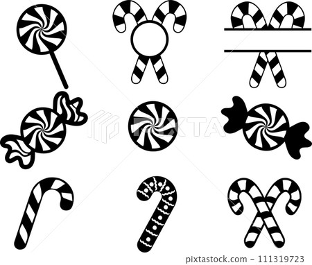 Candy Cane, Merry Christmas, Santa, Christmas Holiday, Vector Illustration File 111319723