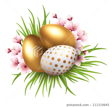 Easter Egg Cherry Blossom Flower Easter Egg Cherry Blossom Flower 111319845