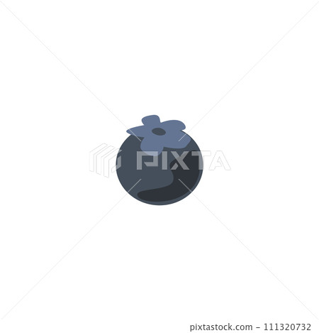 Fresh blueberry, black one berry vector cartoon icon, natural fruit isolated, healthy food for snacking or decoration Fresh blueberry, black one berry vector cartoon icon, natural fruit isolated, healthy food for snacking or decoration 111320732