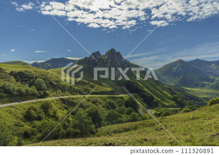 Landscape near Col d'Agnes, Department of Ariege, Pyrenees, France Landscape near Col d'Agnes, Department of Ariege, Pyrenees, France 111320891