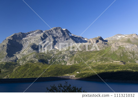 Landscape near Lac du Mont Cenis, Savoy, France 111321032