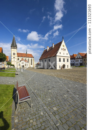 Medieval historical square Bardejov, UNESCO site, Slovakia 111321693