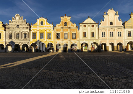 Telc, Unesco world heritage site, Southern Moravia, Czech Republic. 111321986