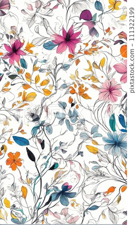 Floral print background 111322199