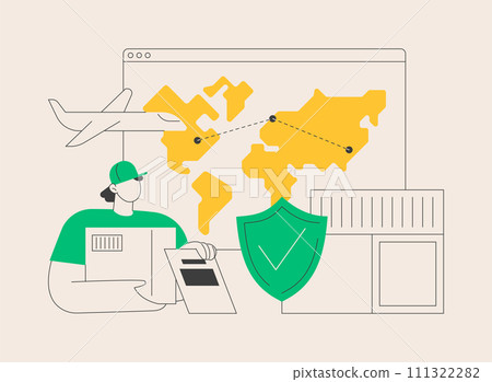 International shipment abstract concept vector illustration. 111322282