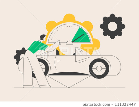 Car tuning abstract concept vector illustration. Car tuning abstract concept vector illustration. 111322447