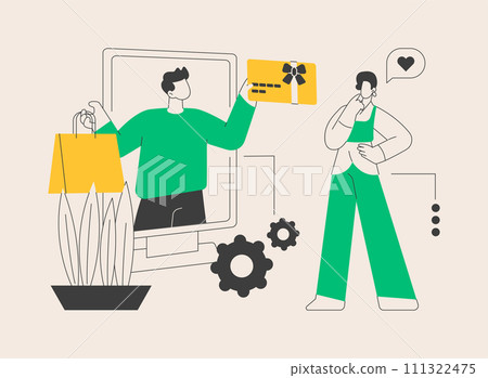 Interactive advertising abstract concept vector illustration. Interactive advertising abstract concept vector illustration. 111322475