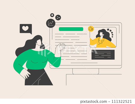 Online identity management abstract concept vector illustration. Online identity management abstract concept vector illustration. 111322521