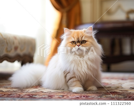 AI-generated content. Popular Persian playful kitten cat breed 111322560