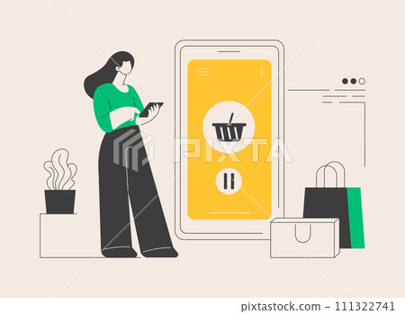 Order on hold abstract concept vector illustration. 111322741