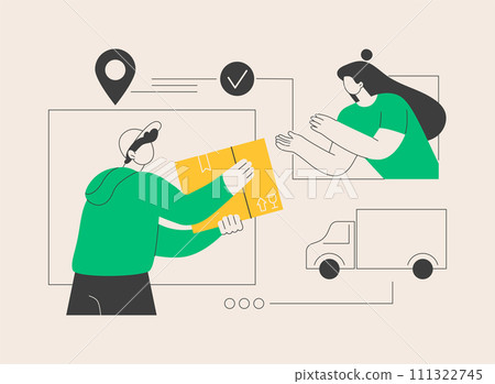 Order received abstract concept vector illustration. Order received abstract concept vector illustration. 111322745