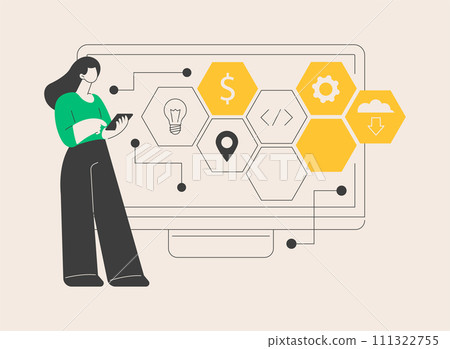 Enterprise IT management abstract concept vector illustration. Enterprise IT management abstract concept vector illustration. 111322755