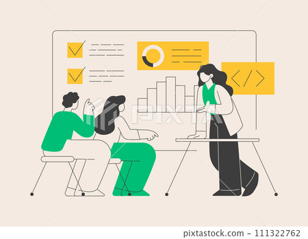IT management courses abstract concept vector illustration. IT management courses abstract concept vector illustration. 111322762
