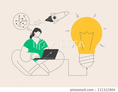 Idea management abstract concept vector illustration. Idea management abstract concept vector illustration. 111322804