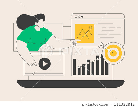 Content marketing abstract concept vector illustration. 111322812